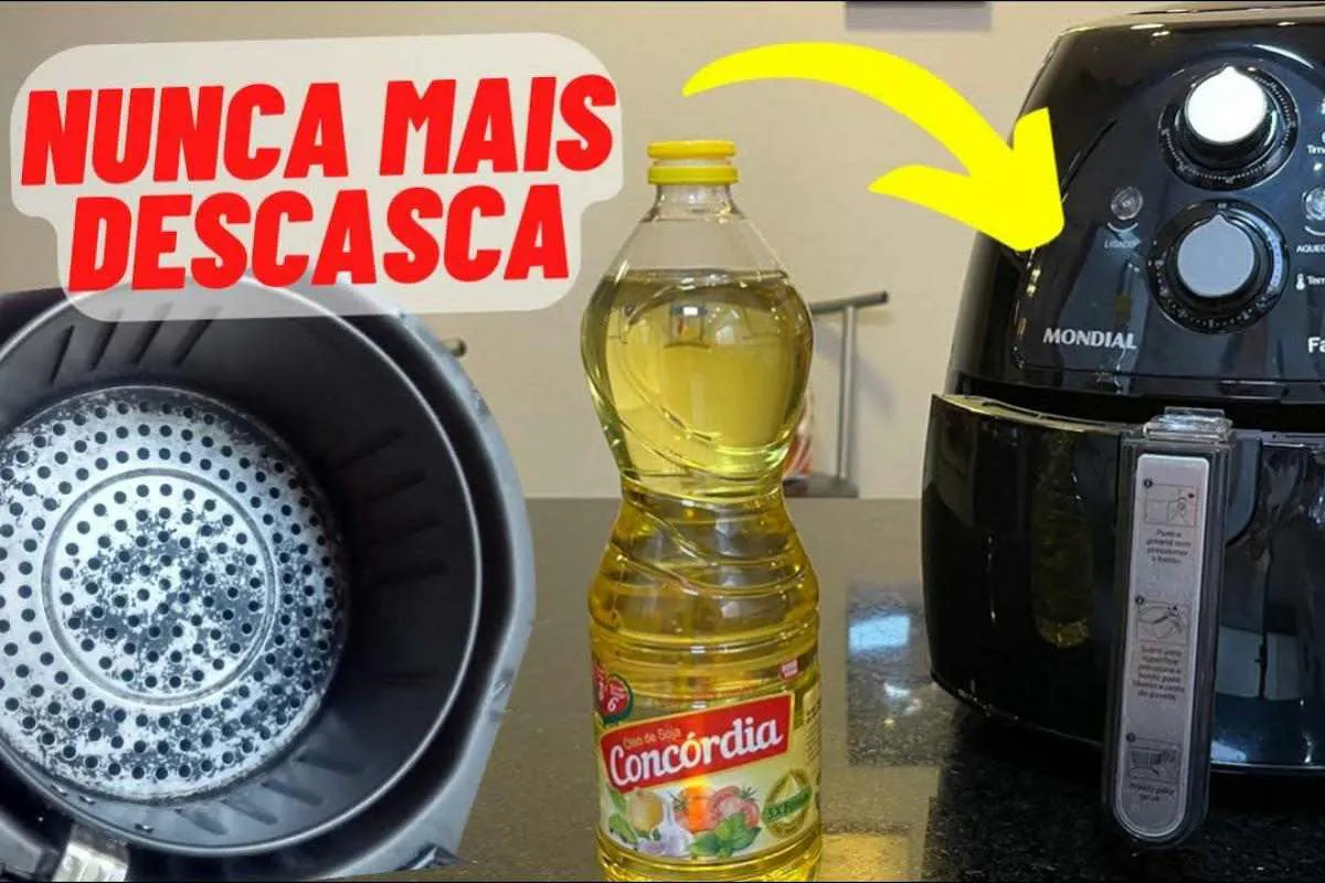Dica para conservar air fryer: ajuda a não descascar tão ráp
