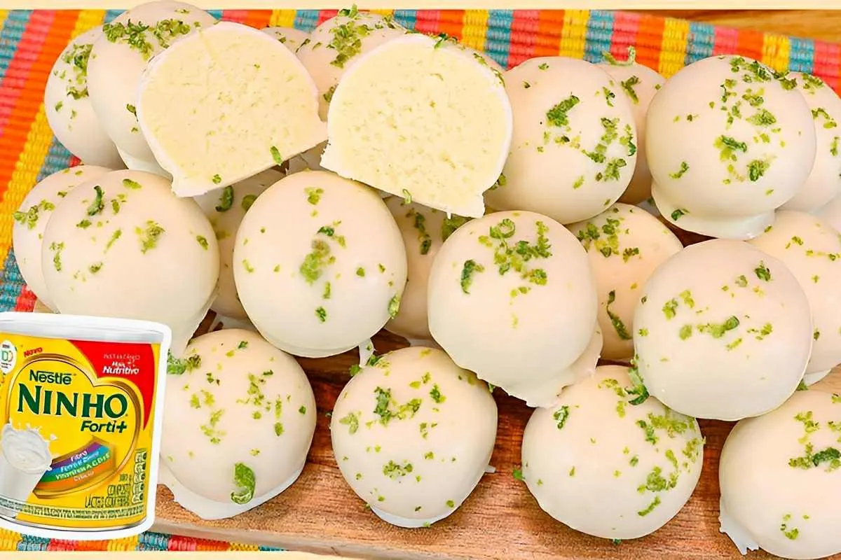 Docinho de limão com apenas 3 ingredientes perfeito para ser