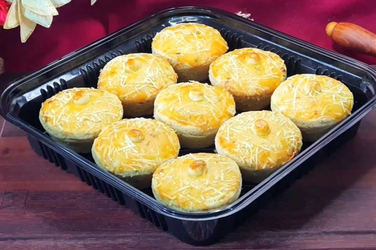 Empada de palmito que derrete na boca, com uma massa incríve