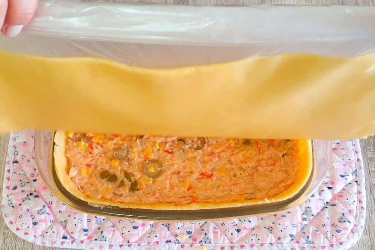 Empadão de bacalhau para o ano novo com uma massa perfeita q