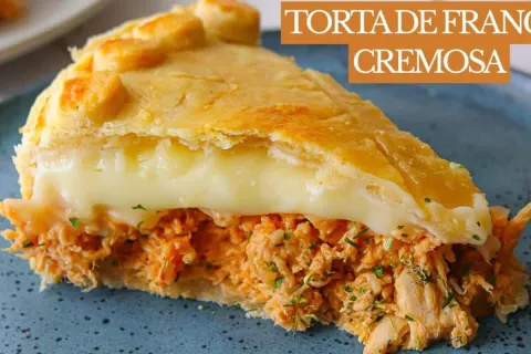 Empadão de frango cremoso fácil de fazer: a melhor massa que