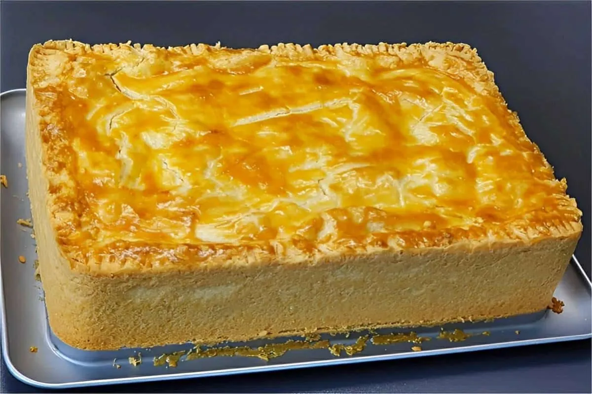 Empadão de frango delicioso com massa que derrete na boca fá