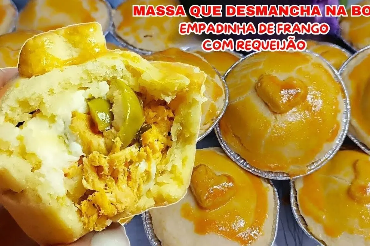 Empadinha de frango com requeijão irresistível: a receita qu