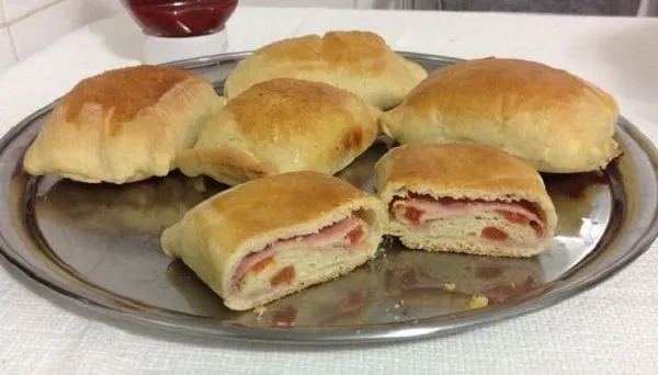 Enroladinho de Presunto e Queijo