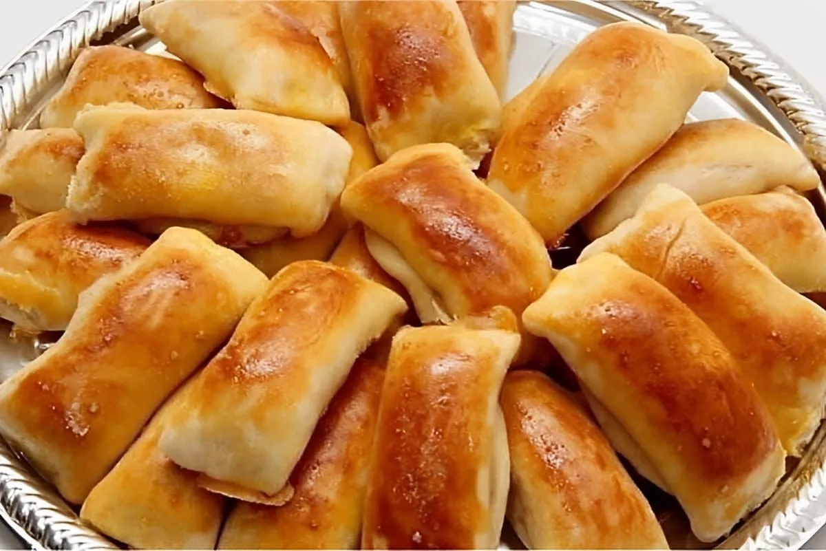 Enroladinho de presunto e queijo assado um lanche fácil e pr