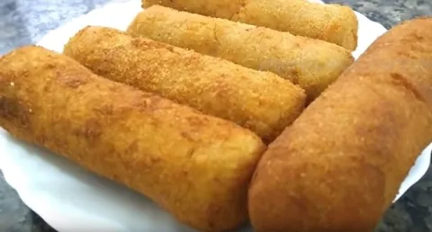 Enroladinho de Presunto e Queijo sem Massa