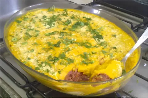 Escondidinho de abóbora com carne seca receita de restaurant