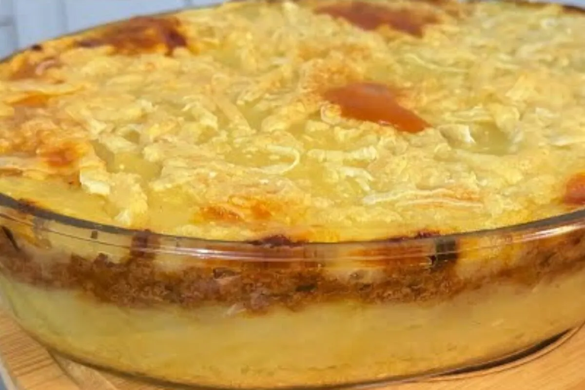 Escondidinho de carne com polenta super cremoso e gostoso, q