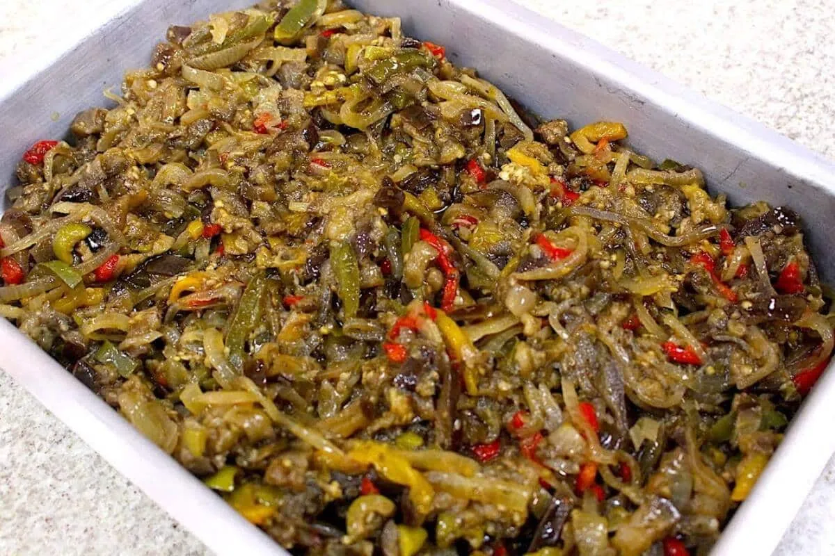 Essa é a melhor caponata de berinjela que já fiz para o dia