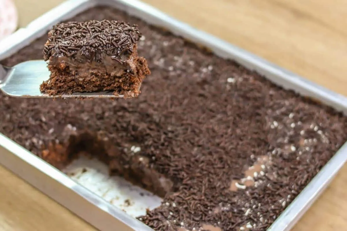 Esse bolo gelado de chocolate é tão gostoso que serve até co