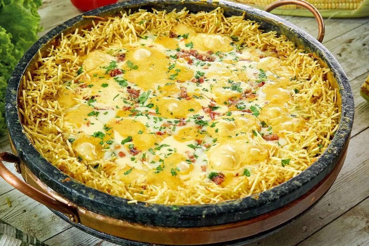 Esse é o melhor frango ao creme de milho que eu já comi e to