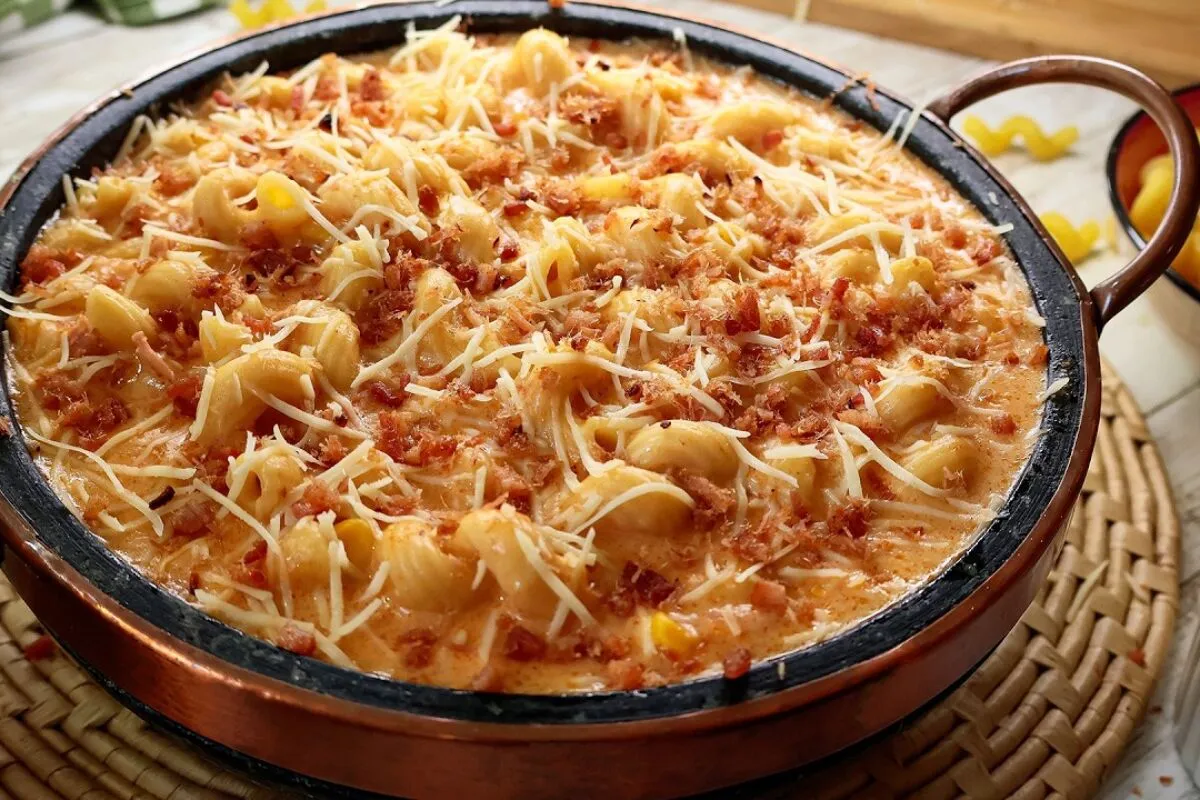 Esse é o melhor macarrão cremoso na panela de pressão que vo