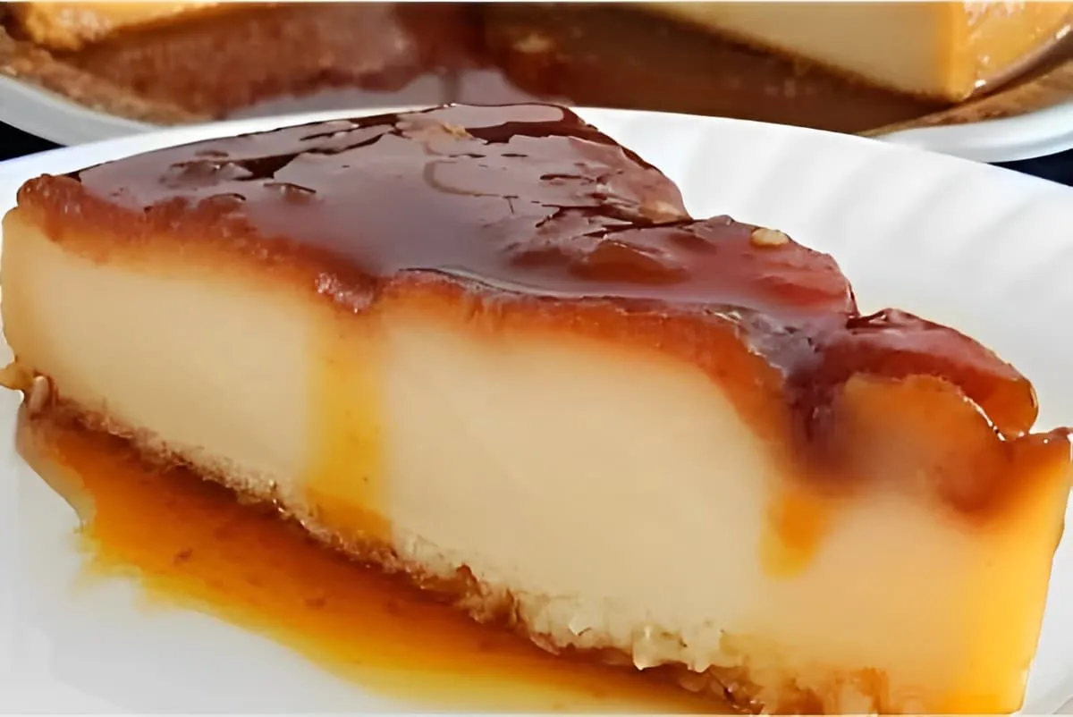 Esse é o pudim engana visita é feito com poucos ingrediente