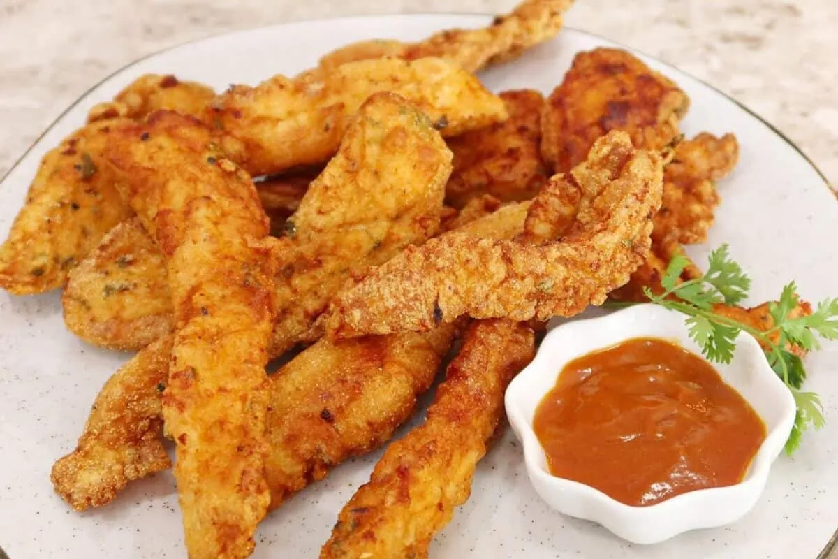 Faça esse frango frito com água para seus convidados de nata