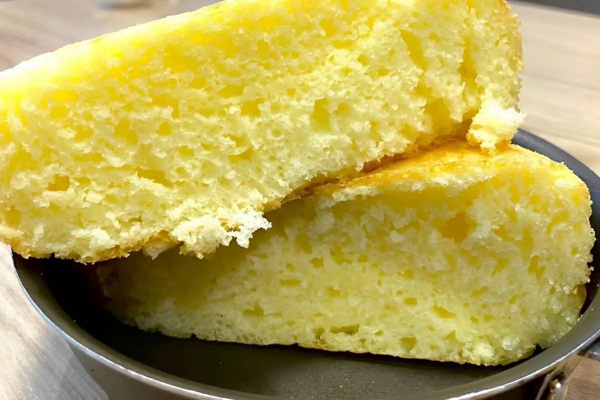 Faço o meu pão caseiro dentro de uma panela para o café da m