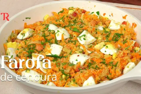 Farofa com cenoura e bacon: a receita fácil e deliciosa que 