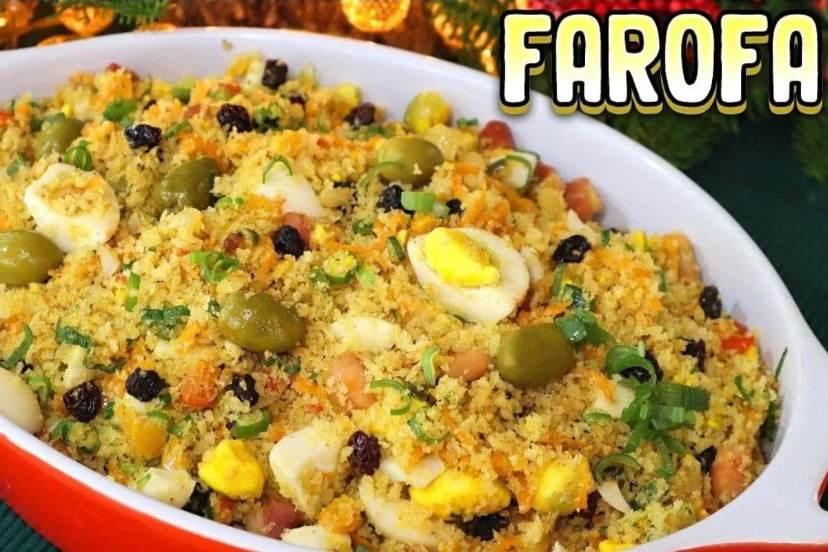 Farofa completa e saborosa para acompanhar seu almoço de nat