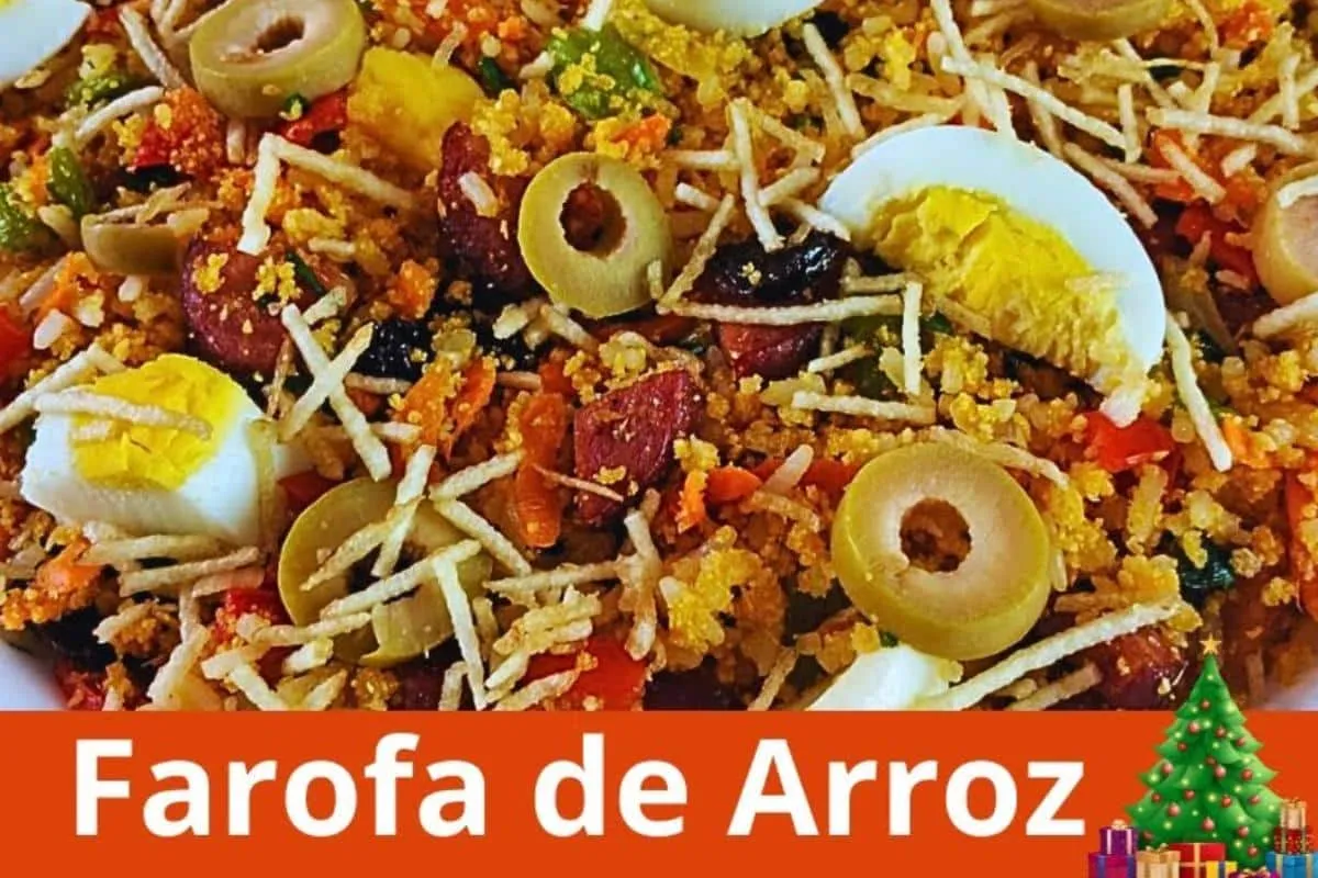 Farofa de natal com arroz amanhecido: todos na sua casa vão