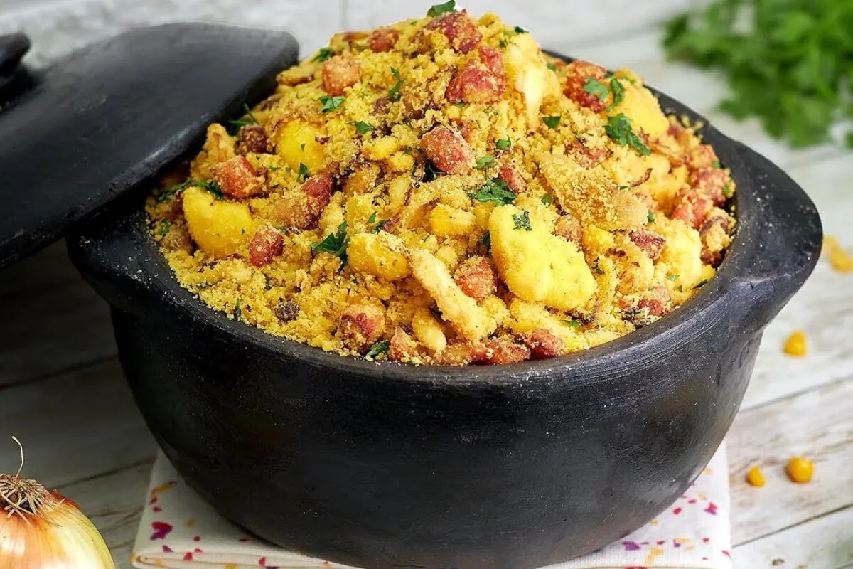 Farofa mineira bem diferente, sem farinha de mandioca: descu