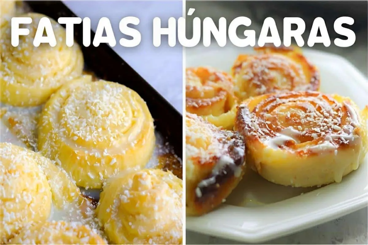 Fatias húngaras bem molhadinhas e deliciosas um doce de pada