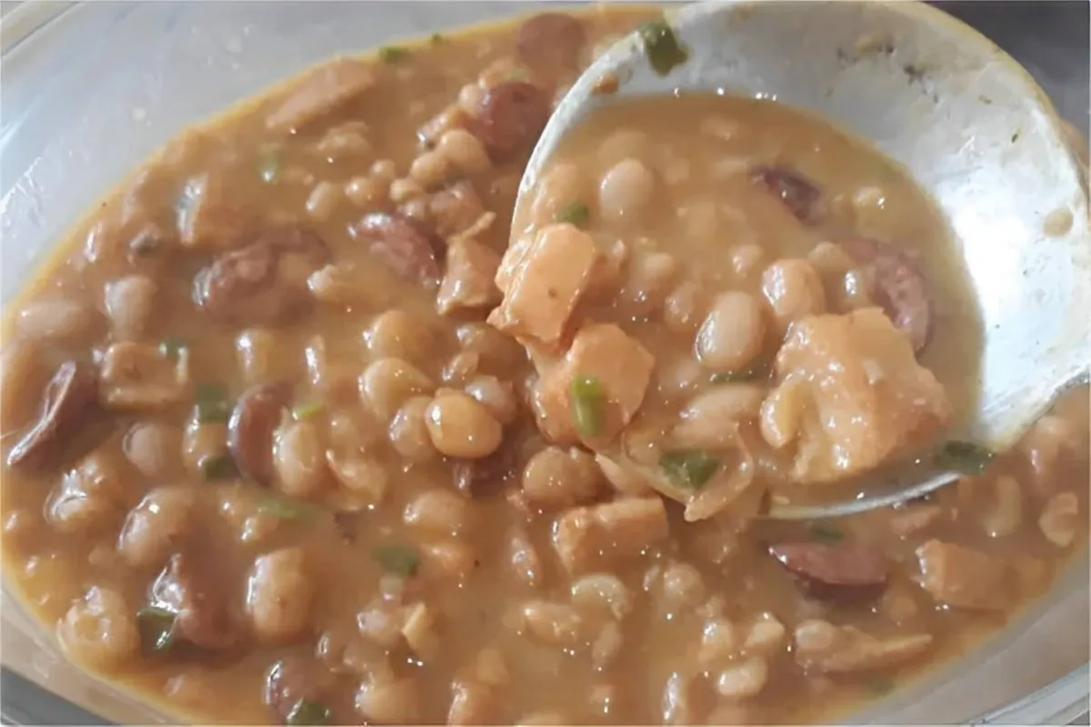 Feijão gordo fácil e delicioso perfeito para o seu almoço ou