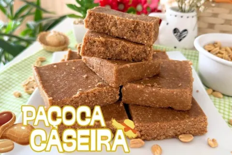 Festa junina chegando então já aprenda a fazer essa paçoca c