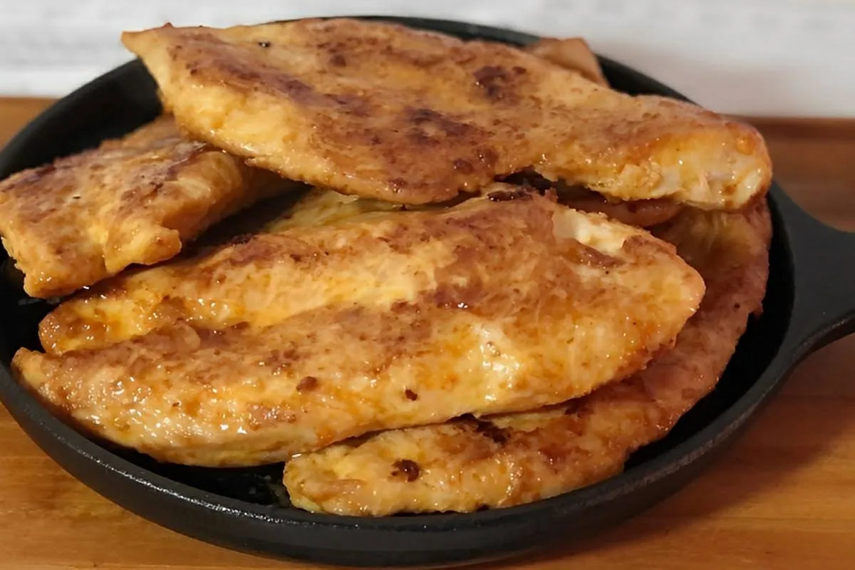 Filé de frango suculento e delicioso sem óleo perfeito para