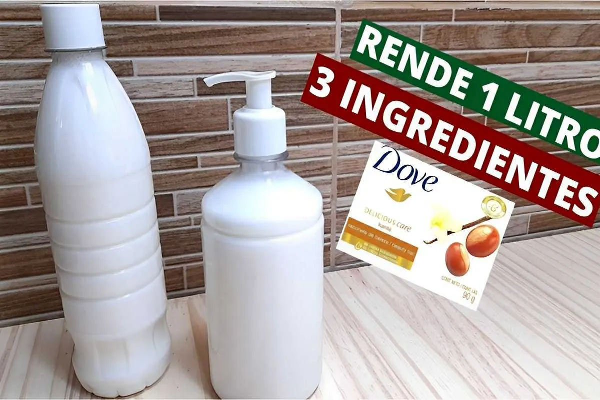 Fiz 1 litro de sabonete líquido caseiro da melhor qualidade