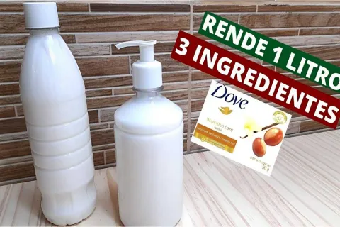 Fiz 1 litro de sabonete líquido caseiro da melhor qualidade 