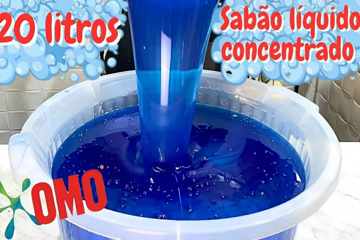 Fiz 20 litros de sabão líquido concentrado da melhor qualida