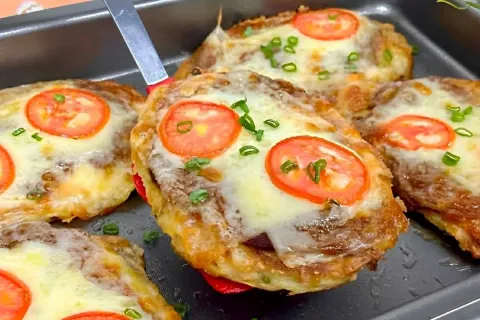 Fiz esse lanche de batatas para o jantar e a família toda ad