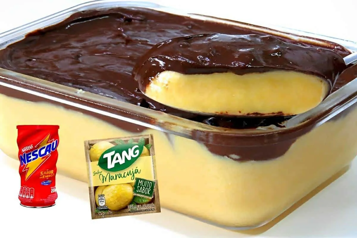 Fiz uma sobremesa de tang com nescau surpreendente e muito g