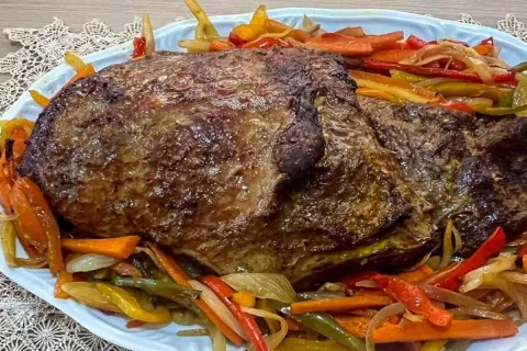 Fraldinha assada no forno perfeita para o domingo de fim de 