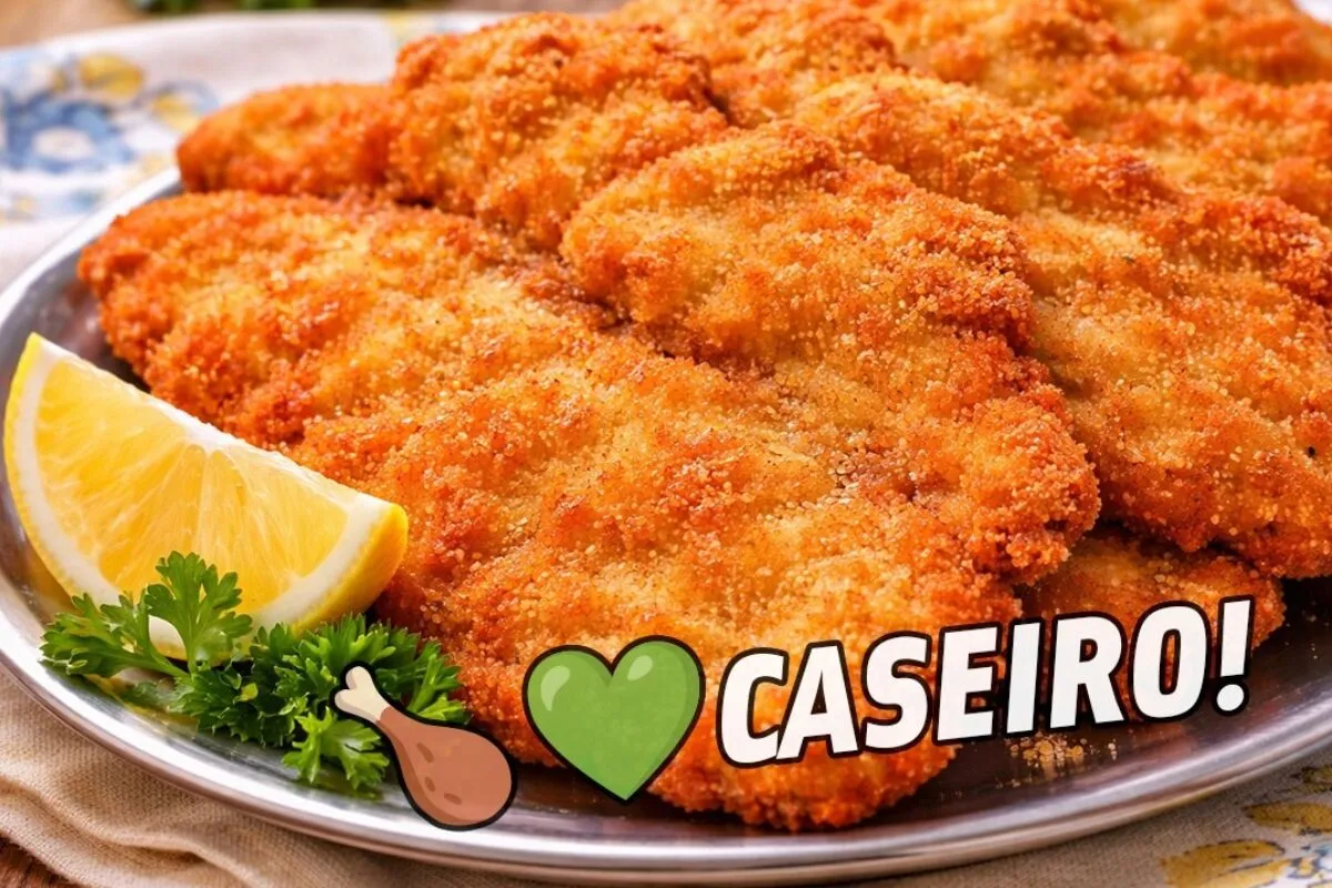 Frango à milanesa: aprenda a deixar o seu filé de frango cro