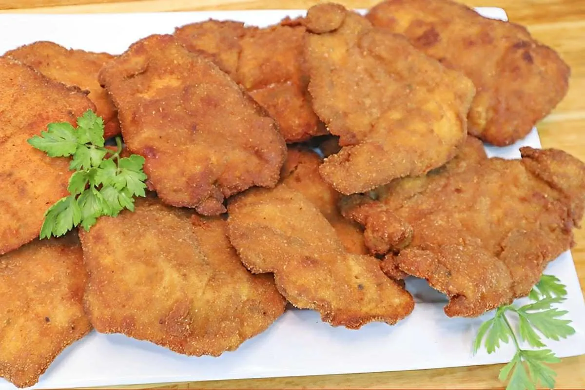 Frango à milanesa perfeito com aquela casquinha super crocan