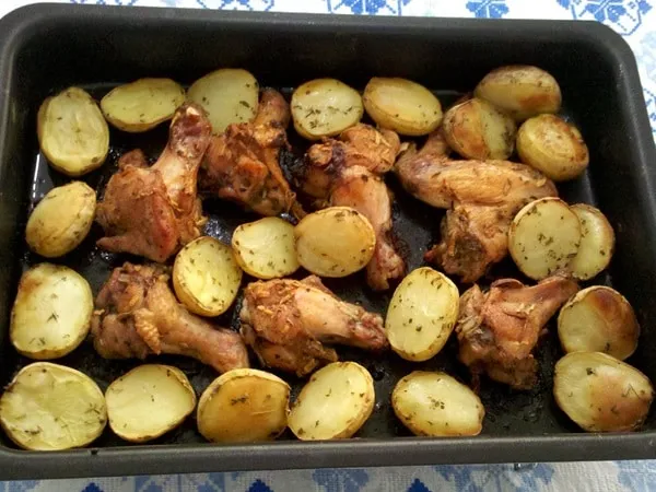Frango com Batatas ao Forno