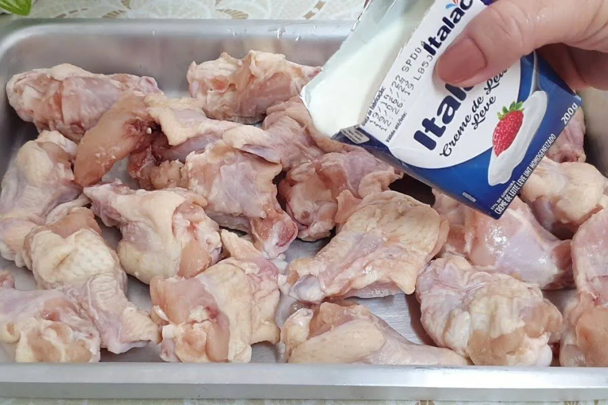 Frango com creme de leite agora só preparo frango assim e to