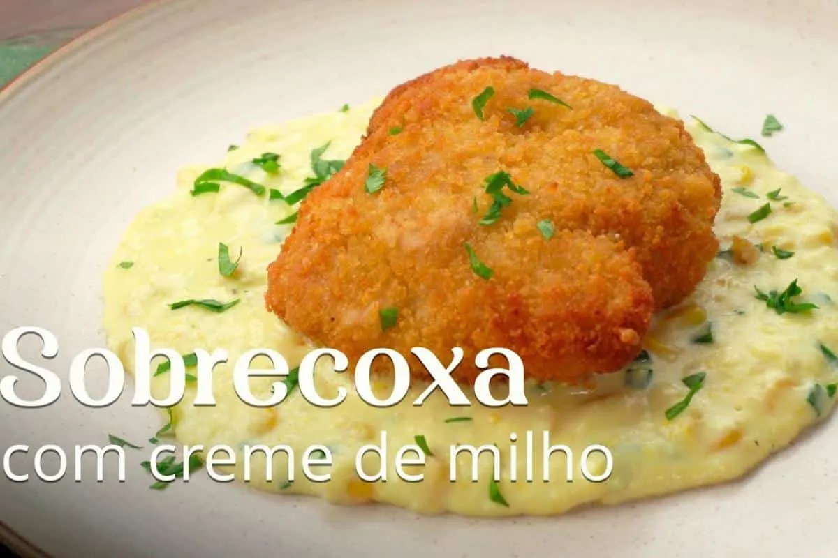 Frango com creme de milho que parece prato de restaurante de