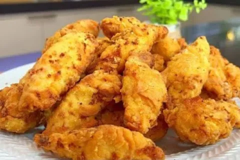 Frango frito empanado sequinho e crocante, receita fácil, rá