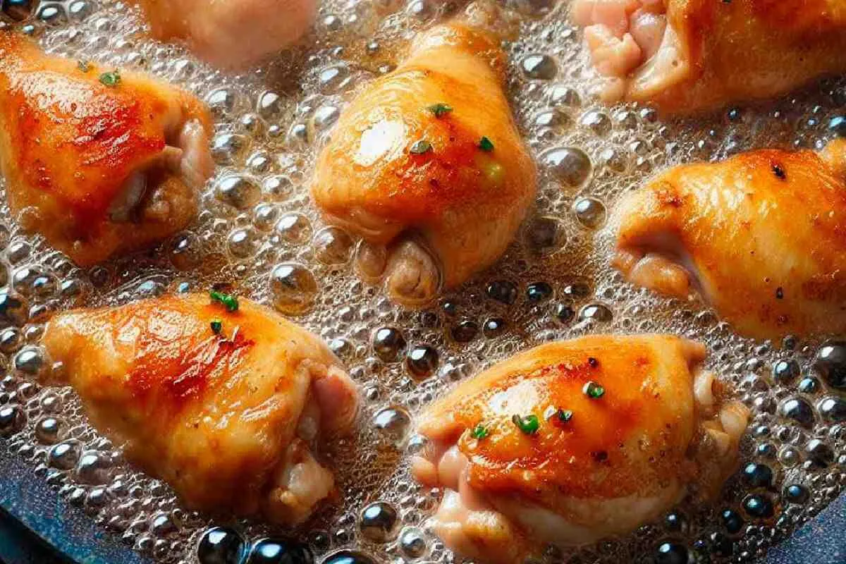 Frango frito na água para você não sujar mais seu fogão de g