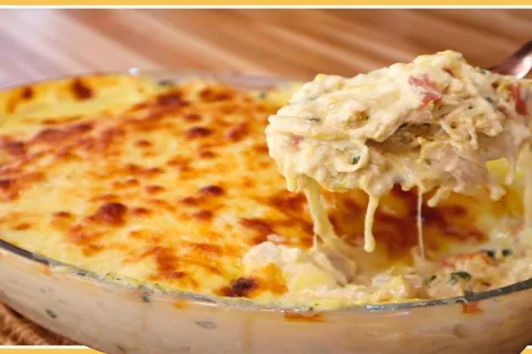 Frango gratinado simples, rápido e delicioso que vai direto 