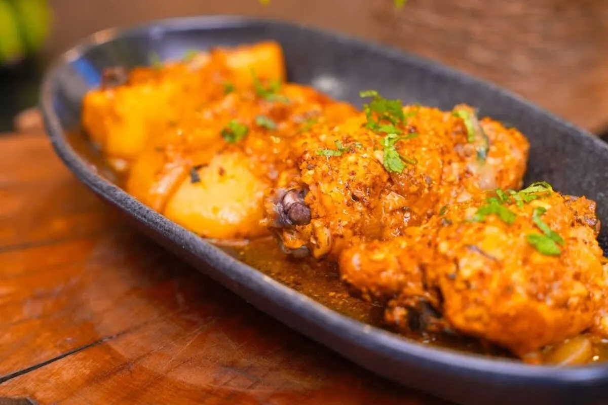 Frango na panela de pressão sem água, bem temperado e tão ma