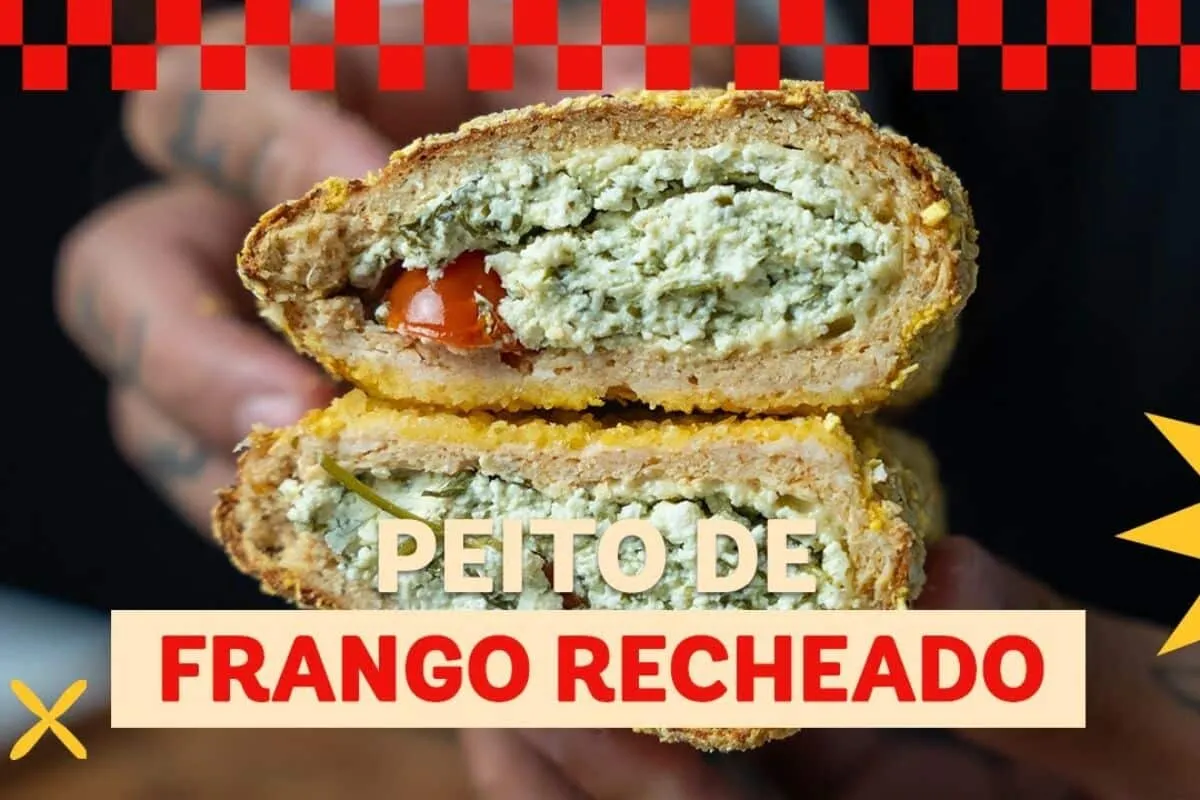 Frango recheado na Air Fryer: suculento por dentro e crocant