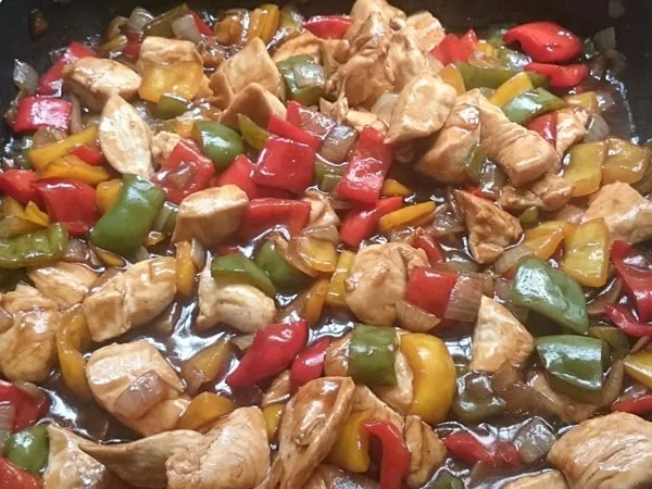 Frango Xadrez Caseiro