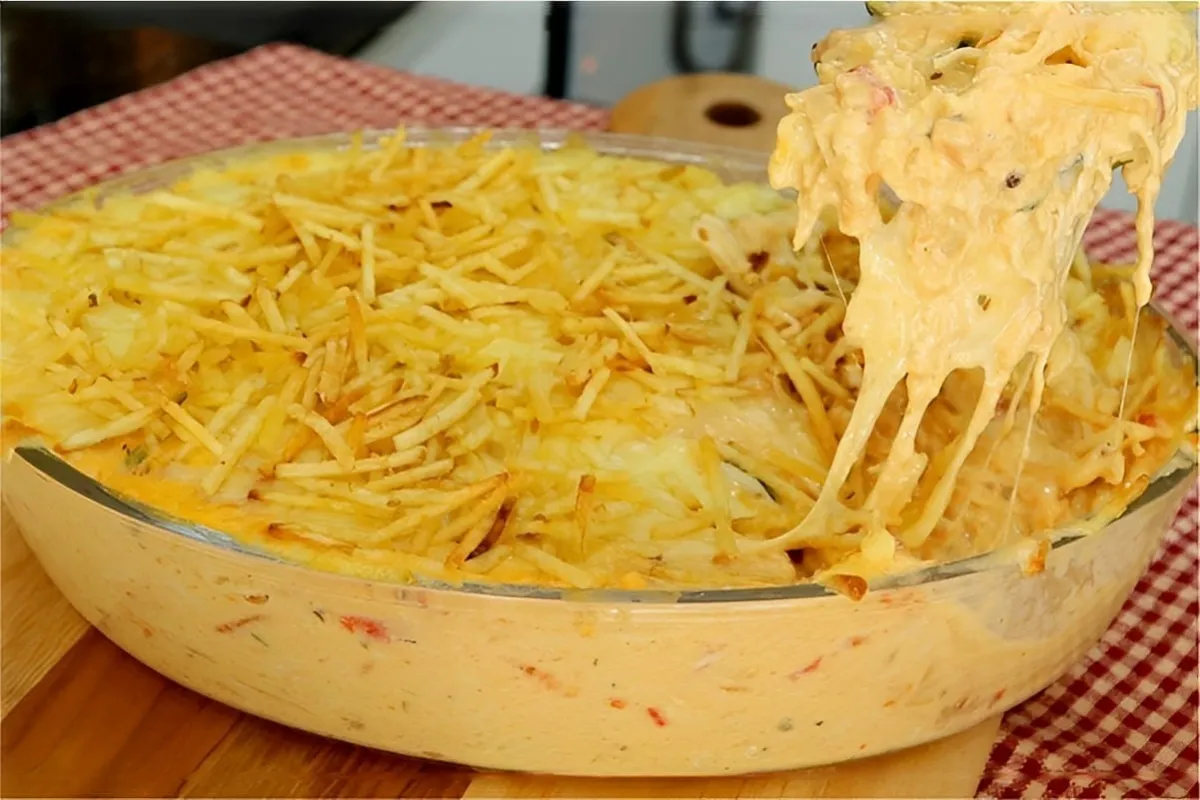 Fricassé de frango fácil feito com ingredientes que você tem