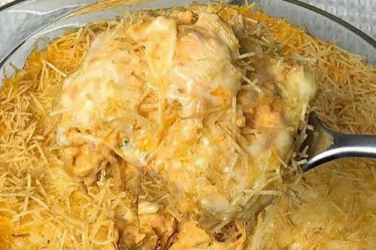 Fricassê de frango mega cremoso para você servir no domingo