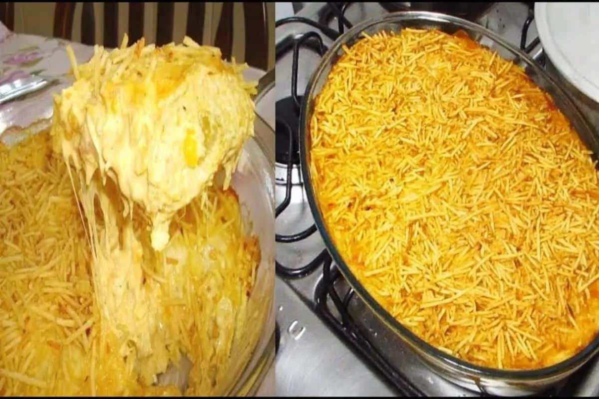 Fricassê de frango super cremoso para ser a atração principa