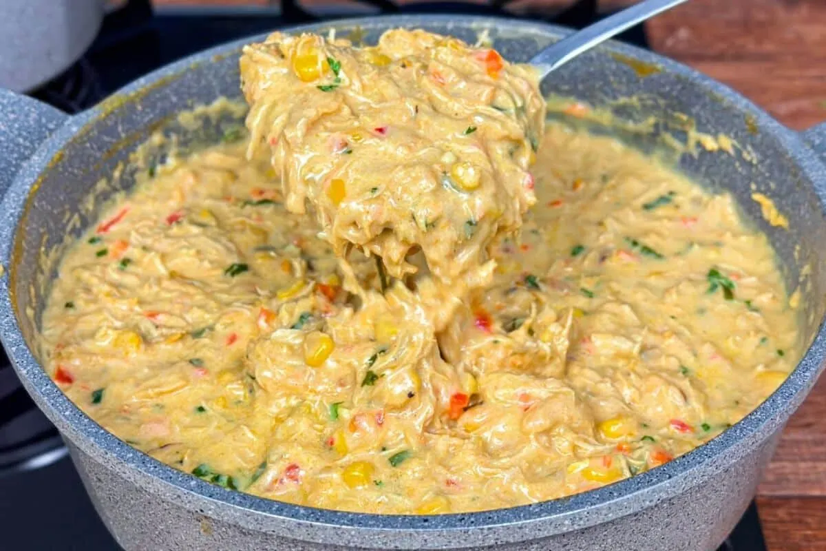 Fricassê sem creme de leite muito saboroso e cremoso para va