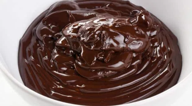 Ganache Falso com Chocolate em Pó
