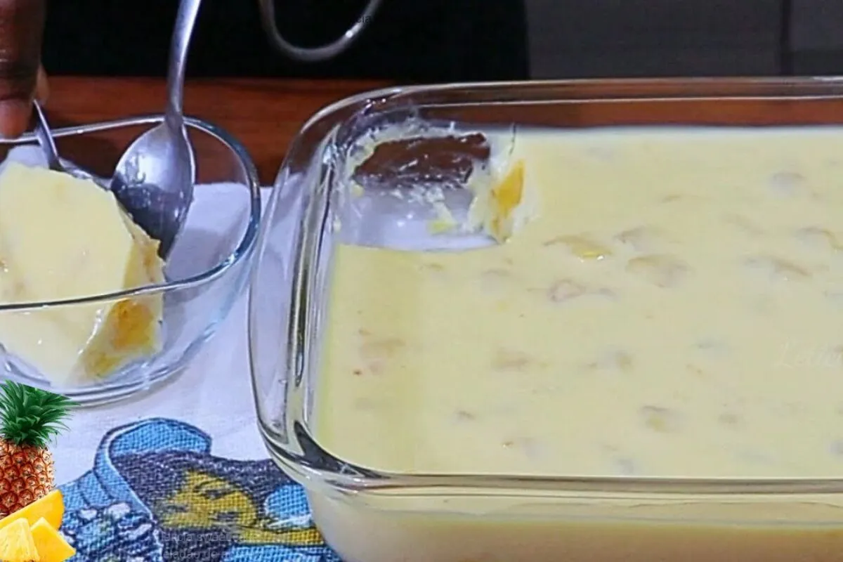 Geladão de abacaxi: a sobremesa cremosa e refrescante, fácil